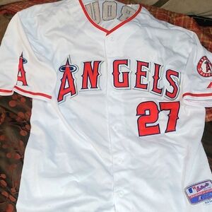White Los Angeles Angels Jersey Trout